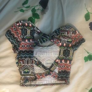 Psychedelic crop top